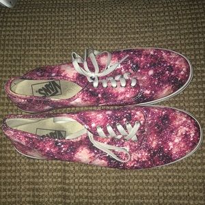 Vans Red Galaxy Lo Pro Sneakers